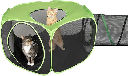 Kitty City Outdoor Catio Furniture and Play Kits for Cats, Combo/Large