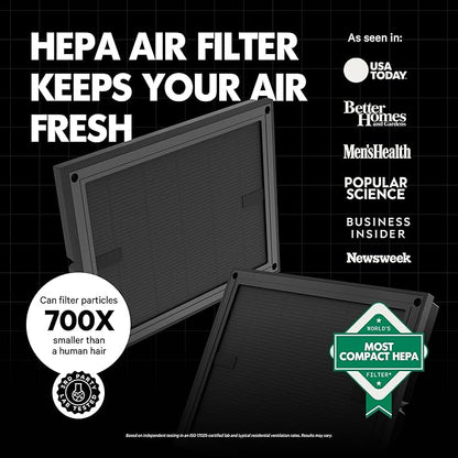 PuroAir Air Purifier 100i Smart HEPA Air Purifiers for Home Pets - Portable Small Air Purifier Filters up to 550 Ft² of Pollutants, Smoke, Pollen, Dust - Room Air Purifiers for Bedroom, Baby, Office