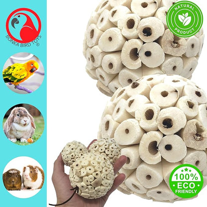 Bonka Bird Toys 2363 Pk2 Large Sola Atta Ball Bird Toys