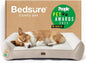 Bedsure SupportMax™ Orthopedic Dog Bed Medium Size Dog - Extra Thick Supportive Medium Dogs Beds with Waterproof Washable Cover, Comfort Pet Bed Sofa with Soft Sherpa and Nonskid Bottom, Beige, 35"