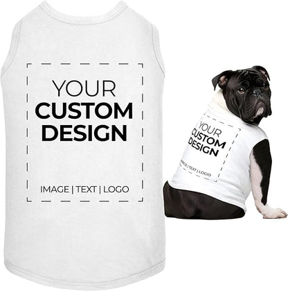 Apparelyn Custom Dog Shirt Design – Dog T-Shirt with Logo, Text or Image Print Custom Clothes for Dogs