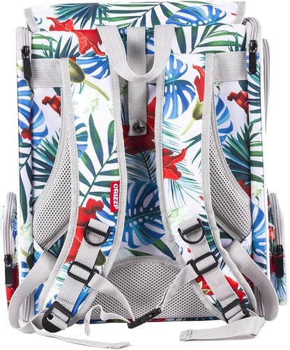 Bird Travel Carrier Backpack with Wooden Stand Perch, Small to Medium Bag to Carry Parrot Parakeet Conure Cockatiel (Multi-Colored, Bird Backpack)