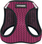 Best Pet Supplies Voyager Step-in Air Harness - All Weather Mesh, Reflective, No Pull Harness for Dogs, Cats - Secure with Hook & Loop Fastener, Buckle, Double D-Rings - Fuchsia 2-Tone, S