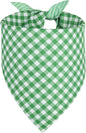 Dog Bandana Green Small 1PCS, Summer Spring Scarf for Boy and Girl, Durable Triangle Reversible Bibs Handkerchief for Puppy Pet