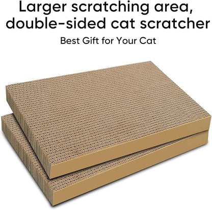 AGYM Cat Scratchers 8 Packs Refill Cat Scratching Pad Cardboard for Indoor Cats and Kitten, Large Size Cat Scratch Pad Board Easy for Cats to Scratch
