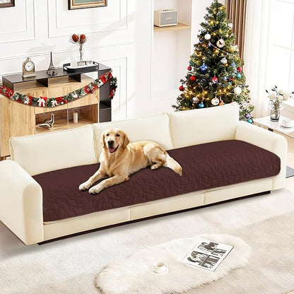 Waterproof Couch Covers for Pets, Waterproof Dog Bed Cover, Anti-Slip Soft Dog Blankets, Couch Cover for Dogs Washable, Pet Blanket for Puppy Large Dogs Cat (30x70 Inch, Coffee)