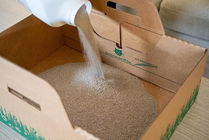 Disposable Ten Second Litter Boxes for Kitty/Cats. Made in The USA. Biodegradable Solution for Quick and Easy Disposal. Made of Recyclable Material. (8-Pack)
