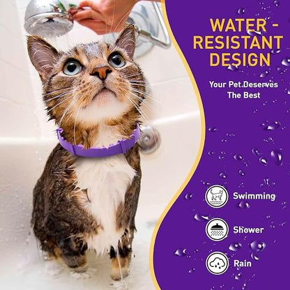 4 Pack Calming Collar for Cats – Pheromone Cat Calming Collar Cat Anxiety Relief and Stress – Adjustable Water Resistant Breakaway Calming Collars Natural Ingredients Pheromones Rapid Effect