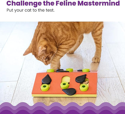 Catstages by Nina Ottosson Melon Madness Puzzle & Play – Interactive Treat Puzzle Feeder for Cats, 12 Hidden Treat Compartments Slow Feeder, Durable & Easy-Clean, 10 Inches, Pink
