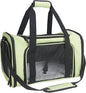 Soft Sided Carrier for Small Medium Cats Dogs ,Removable Pad Collapsible Travel Pet Carrier Large Green