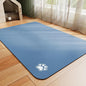 Dog Food Mat - Absorbent Cat Mat for Food and Water, No Stains Pet Feeding Bowl Mat, Easy to Clean Pet Placemats, Quick Dry Dog Water Dispenser Mat for Messy Drinkers | Paw Blue 12"x 19"