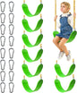 Sunnyglade 8PCS Swings Seats Heavy Duty with 66" Chain, Playground Swing Set Accessories Replacement with Snap Hooks, Support 250lb (8, Grass Green)