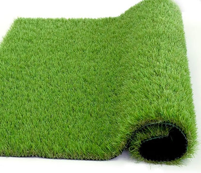 Artificial Grass Rug Outdoor Indoor 5FTX83FT Fake Grass Carpet Green Synthetic Grass Pet Turf Realistic Faux Grass Rug with Drain Holes for Garden Lawn Landscape Balcony Home Decor Patio