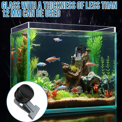 2Pcs Goldfish Feeder, Saltwater Aquarium Accessories Supplies Algae Magnet Seaweed Feeder Aquarium Magnetic Clips, Fish Tank Feeding Ring Suitable for Aquatic Pets