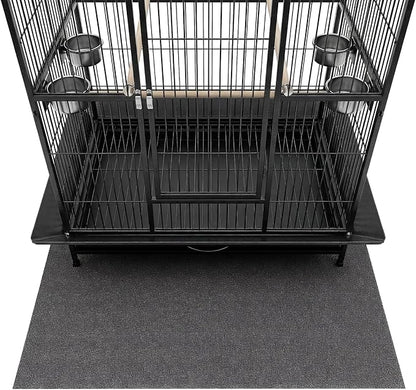 Under Pet Cage Mat for Bird Cages, Dog Kennels, Reptile Aquariums, Dog Kennels, Water-Resistant Pad for Hard Floors and Surfaces (XX-Large)