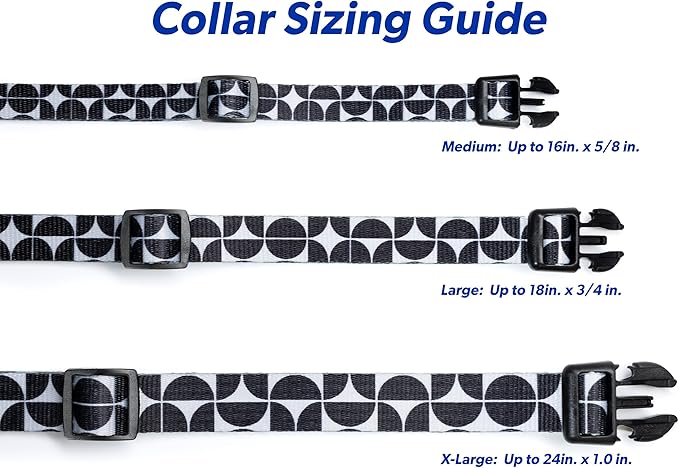 MS-5 Automatic Pet Door Collar, Genuine High Tech Pet Brand Dog Collar for Power Pet Doors - Deluxe Strap (Modern, Extra Large) - DC-MDN-MS5-XL