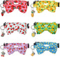 6 Pack Breakaway Cat Collars with Bow Tie and Bells Fruit Pendants Adjustable Safety Kitten Collar Fruit Cat Collar with Bell Ideal for Girl Boy Cats