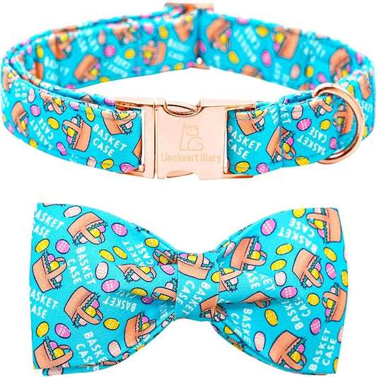 Lionheart Glory Easter Day Dog Collar with Bow for Large Dogs