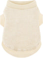 Cozy and Functional Dog Shirts for Small Puppies: Stretchable Beige Attire with Easy-On Design, Ideal for Chihuahuas and Yorkies - Enhance Comfort and Playfulness on Chill Days Small