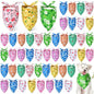 Weewooday 50 Pcs Spring Dog Bandanas Bulk for Dogs Soft Bibs Adjustable Triangle pet Bandana for Small Medium Large Costume(Floral Pattern, 31.5 x 21.7 x21.7 Inch)