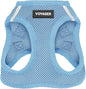 Best Pet Supplies Voyager Step-in Air Harness - All Weather Mesh, Reflective, No Pull Harness for Dogs, Cats - Secure with Hook & Loop Fastener, Buckle, Double D-Rings - Baby Blue, XXS