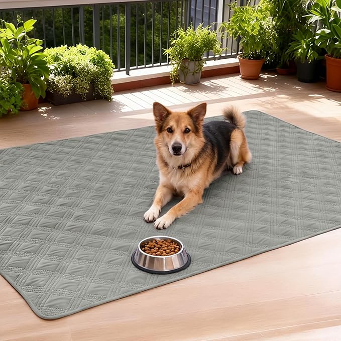 hyha Waterproof Dog Blanket, Reversible Pet Bed Blanket, Soft Sofa Couch Cover for Dogs Washable, Waterproof Pet Couch Covers for Sofa Puppy Cats Furniture Protector(30"x70", Grey/Beige)