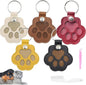 Cat & Dog Hair Keychain - Paw Shaped Leather Memorial Keepsake for Dog Cat Fur Storage, Pet Fur Keepsake Collector