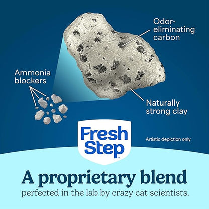 Fresh Step Clumping Litter With Febreze Freshness Gain Original Scent, Low-Dust Formula With Ammonia Block Technology, 14 lb. Box