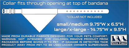 NBA Dog Bandana - Houston Rockets Reversible Pet Bandana. 2 Sided Home & Away Sports Bandana with a PREMIUM Embroidery TEAM Logo, Small/Medium