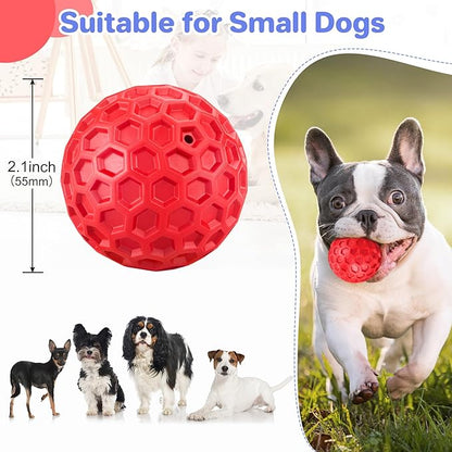 Interactive Squeaky Dog Balls Puppy Toys, Dog Toys for Small Dogs, Puppy Chew Toys for Teething and Relax, Dog Chew Toy Balls Small Dog Toys for Small Breed, Outdoor Dog Toys