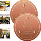 2 pack Copper Disk, 99.9% Pure Copper disk for bird bath, horses, Cattle Water Trough,Waterfall Fountain, Universal Fit for birds bowls and water troughs for livestock, Purify Water Year Round