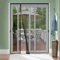 Reversible Left Right Side Opening Fiberglass Magnetic Screen Door, Fit Door Size 72x80in,Heavy Duty Fiberglass Screen Door Mesh for Front, Patio Sliding Door, French Bug Door Screen Magnetic Closure