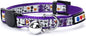 Pawtitas Glow in The Dark Cat Collar with Breakaway Safety Buckle & Bell Adjustable Kitten Collar, Halloween Purple