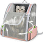 Cat Backpack Carrier Large Pet Backpack for Small Dog Medium Cat Puppy Kitten Bunny up to 15lbs, Ventilated Mesh Dog Collapsible Travel Backpack for Hiking Walking Outdoor