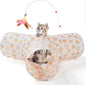 Tempcore Pet Tunnel Tube Toys 3 Way Collapsible, Cat Tunnels for Indoor Cats，Kitty Bored Pet Toys Peek Hole Toy Ball, Puppy, Kitty, Kitten, Rabbit