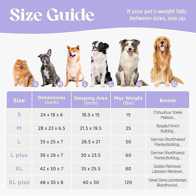 LE SURE Cute Dog Beds Large Sized Dog, Orthopedic Waterproof Large Pet Bed with Sides, High Back Non-Slip Bottom and Egg-Crate Foam Pet Couch Sofa with Washable Removable Cover, Grey