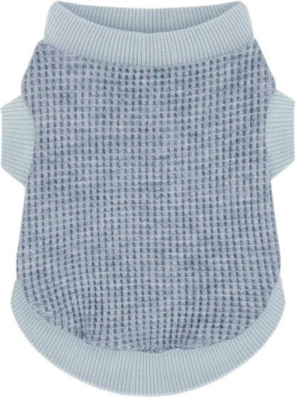 Cozy and Functional Dog Shirts for Small Puppies: Stretchable Blue Attire with Easy-On Design, Ideal for Chihuahuas and Yorkies - Enhance Comfort and Playfulness on Chill Days Small