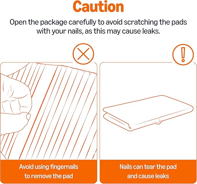 Amazon Basics Cat Pee Pads, Super Absorbent, Odor Control, Unscented, Universal Fit for Litter Box, Disposable, White/Purple, 100 Count