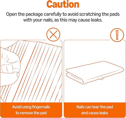 Amazon Basics Cat Pee Pads, Super Absorbent, Odor Control, Unscented, Universal Fit for Litter Box, Disposable, White/Purple, 100 Count