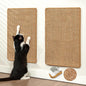 Cat Scratcher Mat,Sisal Cat Scratch Pad with Hook&Loop Tape,Wall Floor Kitten Scratching Pads Rug for Indoor,Furniture Protector for Couch&Carpets&Sofas,Kitty Bithday Gifts,Medium,Brown,2 Pack