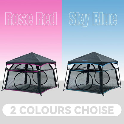 Extra Large Catio Outdoor Cat Enclosure 2-Tier Cat Tent for Patio, Balcony, Indoor & Outdoor, Foldable Cat Playpen with 3 Doors, Weatherproof Sunproof with Fashionable carrybag（Patented）