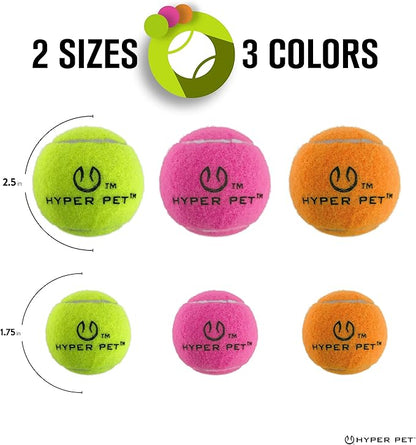 Hyper Pet Tennis Balls for Dogs (Safe Ball for Exercise and Training) Interactive Dog Toys work with Hyper Pet K9 Kannon K2 Dog Ball Launcher - 4 Pack 2.5" Orange