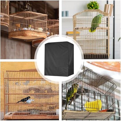 Parrot Cage Cover Breathable,Black Out Lightweight Washable Dust Proof Hood for Lovebird Canary Conure Cockatiel Parakeet Pet Night