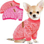 2 Pcs Dog Sweaters for Small Dogs Girl Boy Winter Fleece Clothes Warm Soft Dog Sweatshirt Outfit for Dogs Cats Pet Apparel