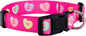 Native Pup Valentine’s Dog Collar- Valentines Day Pet Collars- Valentine Girly Hearts- Pink Red Heart- Cute Boy Girl Puppy Gift- Adjustable for Small, Medium, Large Breeds (Candy Hearts, Large)