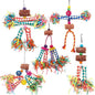 LifeIdeas Bird Shredding Toys, 5PCS Parrot Chewing Toys Corn Cob, Colorful Bird Foraging Toys for Small Medium Parrots Parakeets, Conures, Cockatiel, Lovebirds