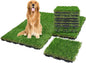XLX TURF Interlocking Fake Grass Tiles for Dogs Potty - Pets Friendly Artificial Grass for Dog Kennel Outdoor Patio Balcony & Home Decor, 12"x12" 9 Pack