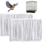 2 Pcs Bird Cage Cover Universal Bird Cage Seed Catcher, Breathable Nylon Mesh Net Cover Adjustable Soft Airy Cages Net Stretchy Skirt for Round Square Cages