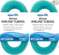 Penn-Plax Deluxe Airline Tubing for Aquariums – Made of Durable Silicone – Safe for Freshwater and Saltwater Fish Tanks – 8 Feet (Pack of 2)