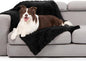 gogobunny Waterproof Dog Blanket for Couch & Furniture Protection - Super Soft Reversible Throw for Large Dogs & Cats, Calming Washable Fur & Sherpa Pet Blanket (40x50 Inch, Black)